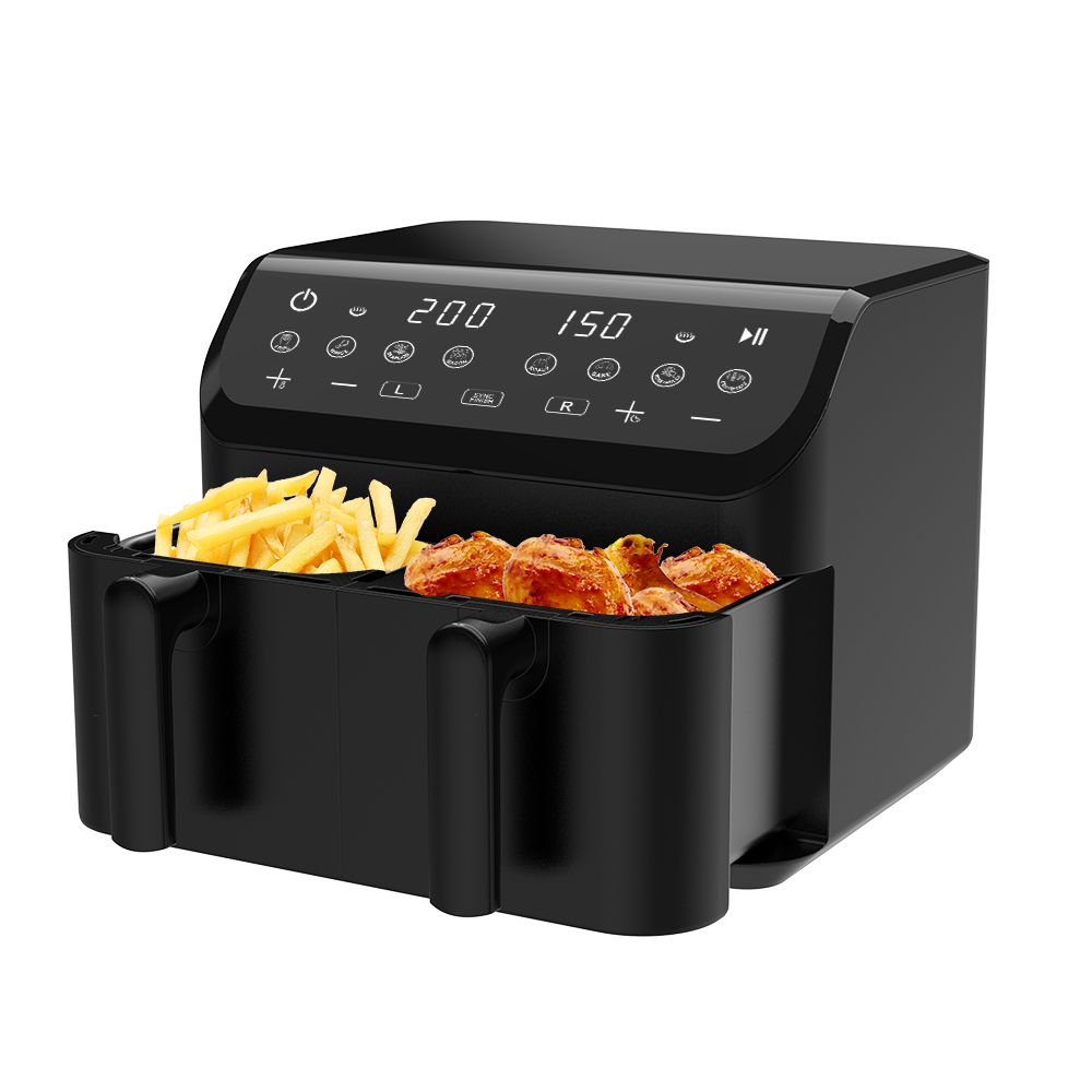 Winning Star Air Fryer 9 Liter 4.5+4.5 Kg Black - Image 3