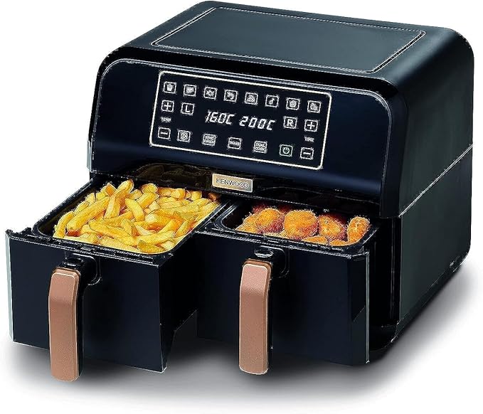 Kenwood Air Fryer 4+4 Liter 1.7+1.7 Kg Black - Image 2